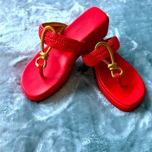 Donna Karan platform sandals